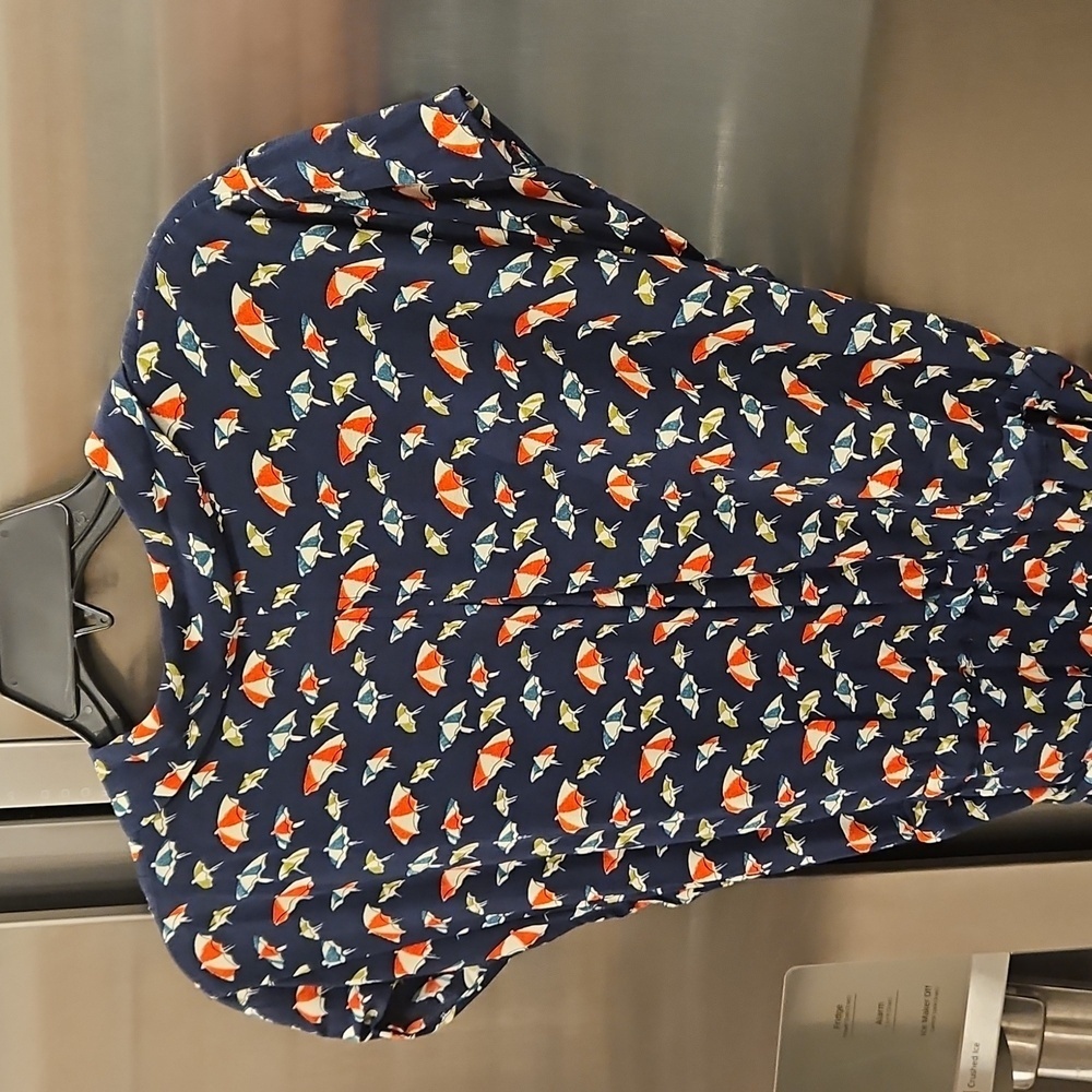 💕ANTHROPOLOGIE MAEVE💕 Catherine Shirtdress ~ Beach Umbrella Print 14 NWT - Picture 14 of 16